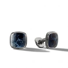 Men's David Yurman Exotic Stone Cuff Links with Pietersite