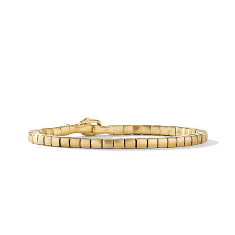 Men's David Yurman Spiritual Beads Cushion Bracelet with 18K Yellow Gold - Medium