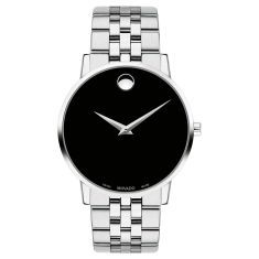 Movado Museum Classic Black Dial Watch | 40mm | 0607199