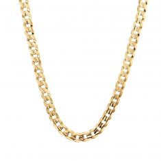 Men's Yellow Gold Curb Chain Necklace 8.5mm