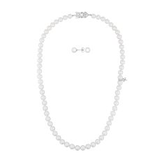 MIKIMOTO Akoya Cultured Pearl Strand Necklace and Earring Set