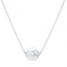 MIKIMOTO Akoya Cultured Pearl Pendant in White Gold