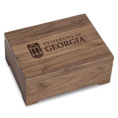 University of Georgia Solid Walnut Desk Box by M.LaHart & Co.
