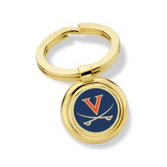 University of Virginia Enamel Gold-Tone Key Ring by M.LaHart & Co.
