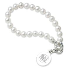 University of South Carolina Freshwater Cultured Pearl Sterling Silver Charm Bracelet by M.LaHart & Co.