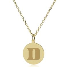 Duke University 14k Yellow Gold Pendant Necklace by M.LaHart & Co.