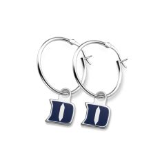 Duke University Sterling Silver Hoop Earrings by M.LaHart & Co.