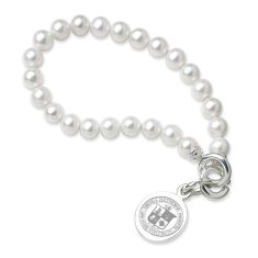 Virginia Tech Freshwater Cultured Pearl Sterling Silver Charm Bracelet by M.LaHart & Co.