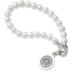 Notre Dame Freshwater Cultured Pearl Sterling Silver Charm Bracelet by M.LaHart & Co.