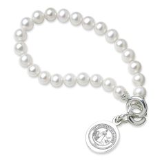 Alabama Freshwater Cultured Pearl Sterling Silver Charm Bracelet by M.LaHart & Co.