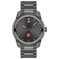 Clemson Movado BOLD Date Gunmetal Grey Watch 42mm by M.LaHart & Co.