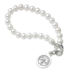 University of Virginia Freshwater Cultured Pearl Sterling Silver Charm Bracelet by M.LaHart & Co.