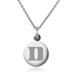 Duke University Sterling Silver Pendant Necklace by M.LaHart & Co.