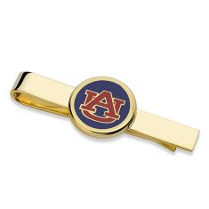 Auburn Enamel Gold-Tone Tie Clip by M.LaHart & Co.