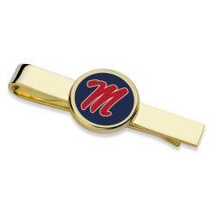 Ole Miss Enamel Gold-Tone Tie Clip by M.LaHart & Co.