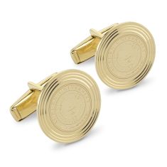 Auburn 14k Yellow Gold Cufflinks by M.LaHart & Co.