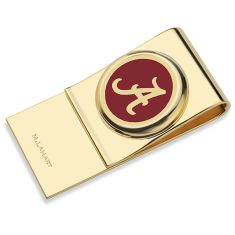 University of Alabama Enamel Gold-Tone Money Clip by M.LaHart & Co.