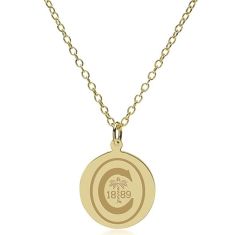 Clemson 14k Yellow Gold Pendant Necklace by M.LaHart & Co.