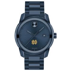 University of Notre Dame Movado BOLD Date Blue Ion-Plated Watch 42mm by M.LaHart & Co.