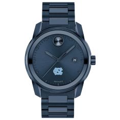 University of North Carolina Movado BOLD Date Blue Ion-Plated Watch 42mm by M.LaHart & Co.