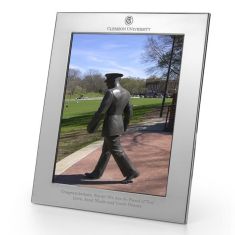 Clemson Polished Pewter 8x10 Picture Frame by M.LaHart & Co.