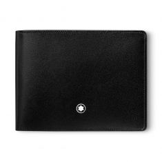 Montblanc Meisterstück Wallet 6 Credit Card in Black Leather