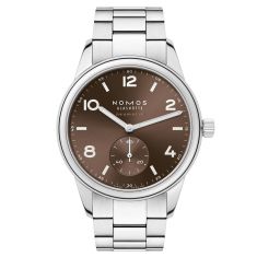 NOMOS Club Sport Dark Brown Stainless Steel Watch 39.5mm - 760