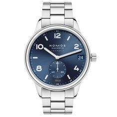 NOMOS Club Sport Date Blue Stainless Steel Watch 42mm - 782