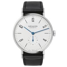NOMOS Tangente White Dial Black Leather Strap Watch 37.5mm - 164