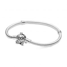 Pandora - Disney, Cinderella Pumpkin Coach Clasp Pandora Moments Bracelet