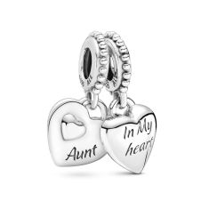 Pandora Aunt & Niece Split Heart Dangle Charm