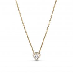 Pandora Gold Elevated Heart Necklace