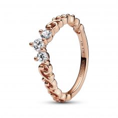 Pandora Regal Swirl Tiara Ring, Rose Gold-Plated
