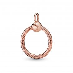 Pandora Moments O Pendant, Rose Gold-Plated, Small