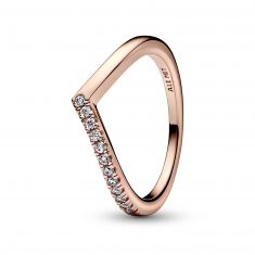 Pandora Timeless Wish Half Sparkling Ring | Rose Gold-Plated