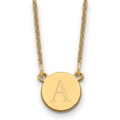 Personalized Engraved Initial Circle Necklace