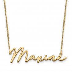 Personazlied Bathinda Font Name Plate Necklace
