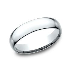 Platinum 5mm Comfort Fit Classic Wedding Band