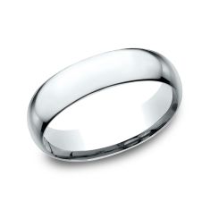 Platinum 6mm Comfort Fit Plain Wedding Band