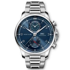 Previously Owned IWC Portugieser Yacht Club Chronograph Watch, Blue Dial 44.6mm - IW390701
