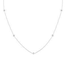 Roberto Coin Diamonds by the Inch Seven Diamond Necklace 1/3ctw