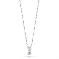 Roberto Coin Tiny Treasures Diamond Love Letter I Necklace 1/20ctw