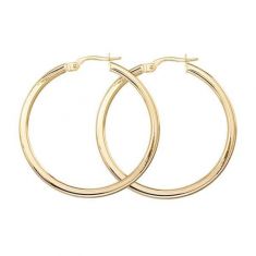 Roberto Coin Yellow Gold Hoop Earrings, 25mm