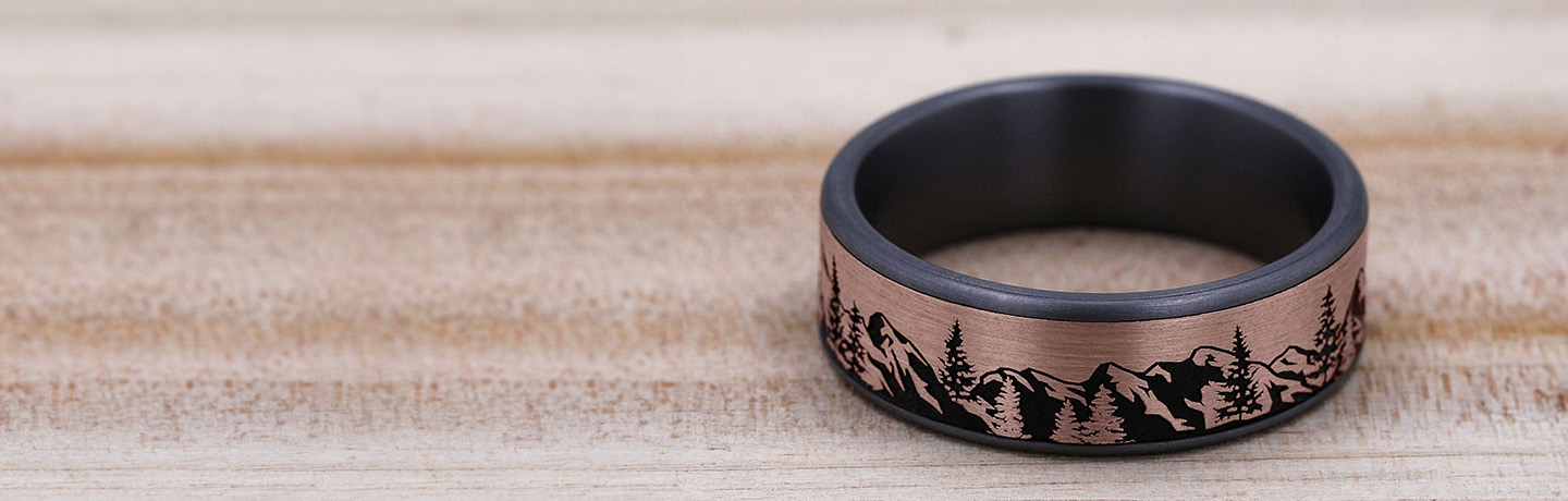 Men's Rose Gold Wedding Bands