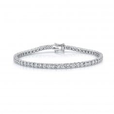 Shy Creation White Gold Diamond Tennis Bracelet 2ctw