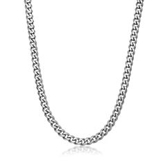 Stainless Steel 8mm Curb Chain Necklace
