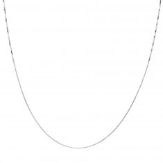 Sterling Silver Adjustable Box Chain Necklace