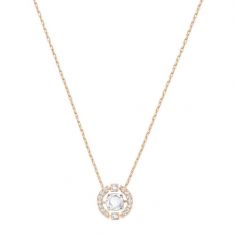 Swarvoski Crystal Sparkling Dance Rose Gold-Tone-Plated Necklace