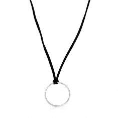 TOUS Bear Pendant Black Cord Necklace