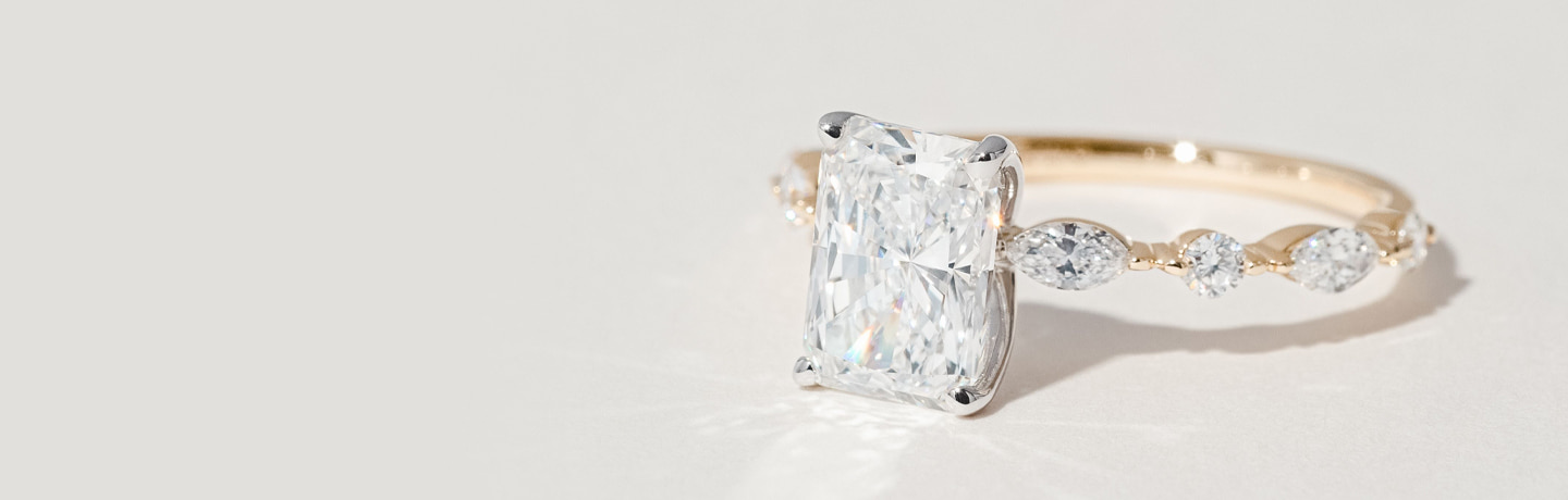 Two-Tone Engagement Rings 